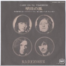 BADFINGER Carry On Till Tomorrow / Without You (Apple Records ‎– EAR-10151) Japan 1972 PS 45
